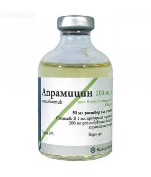 Апрамицин 200 -  аминогликозидный антибиотик, 50 мл