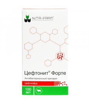 Цефтонит Форте - антибактериальный препарат, 100 мл