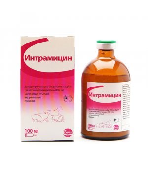 Интрамицин - антибактериальный препарат, 100 мл