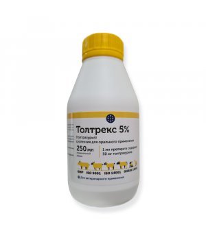 Толтрекс 5% (толтразурил) - сусп. для орал. примен., 250 мл