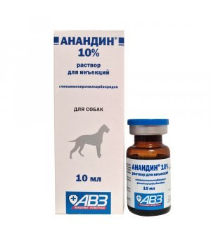 Анандин 10% раствор для инъекций для собак, 10 мл