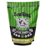 Корм для кошек сухой ZooRing STERILIZED CAT Duck Утка, 1,5 кг