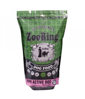 Корм для собак сухой ZooRing Mini Active Dog Лосось и Рис, 2 кг