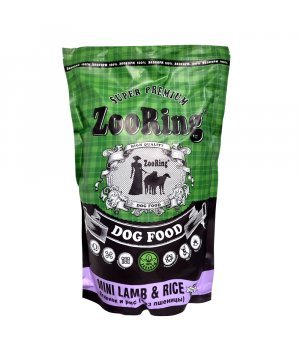 Корм для собак сухой ZooRing Mini Ягненок и рис (без пшеницы), 2 кг