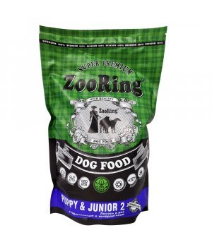 Корм для собак сухой ZooRing Puppy&Junior 2 Лосось и рис, 2 кг