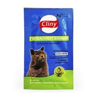 Шампунь Cliny гипоаллергенный для кошек с чувствит. кожей, саше 10 мл
