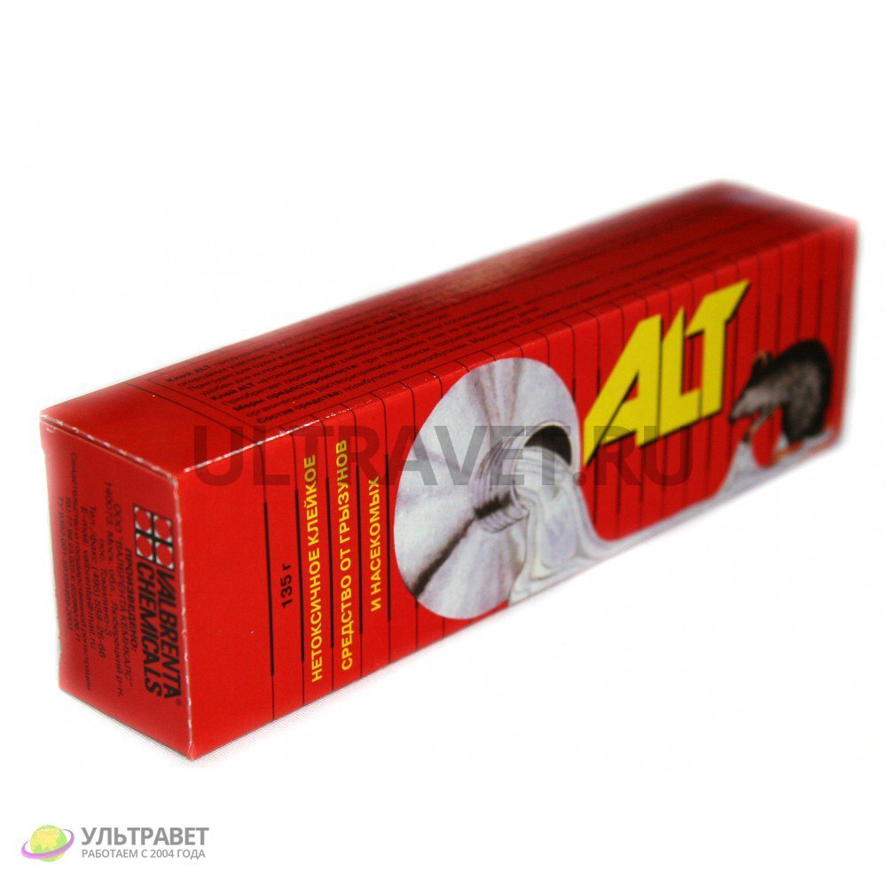 ALT (АЛТ) нетоксичное клейкое средство от грызунов и насекомых, 135 гр