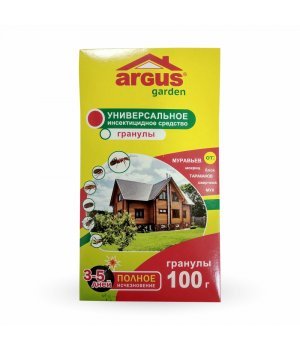 Гранулы Argus Garden от муравьев, тараканов, блох, мух и др. насек., 100 гр
